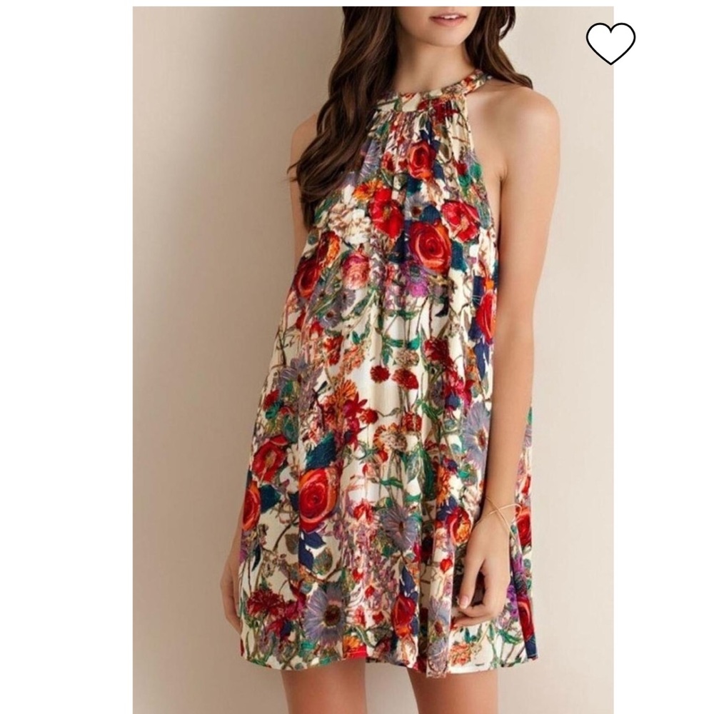 Fall floral dress